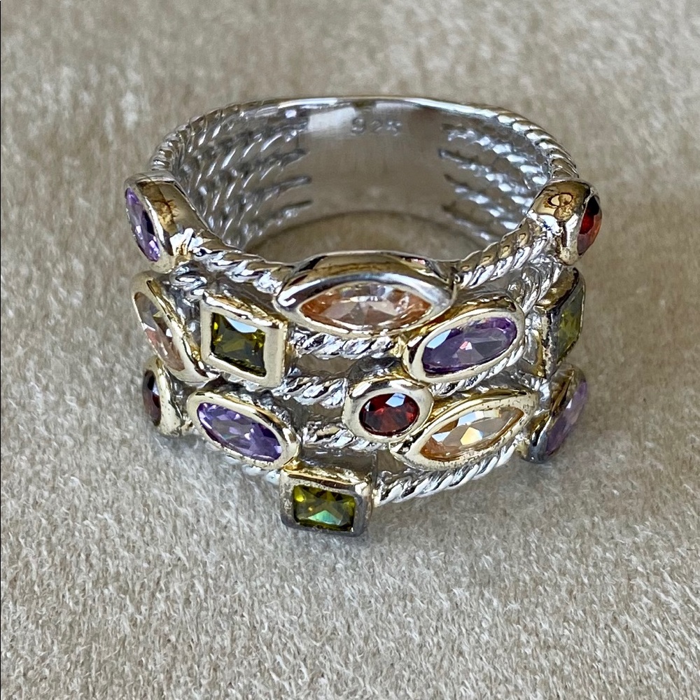 Multi Gemstone Ring - image 2
